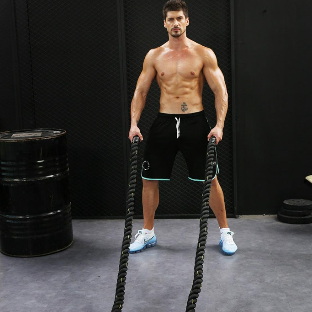 Muscle Fighting Roper Fitness Battle Ropes Body Workouts Power Training ...