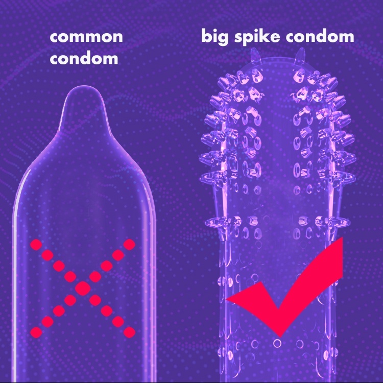 Beaded Spiky Condom for men washable Delay Condoms Men for Sex | Shopee ...