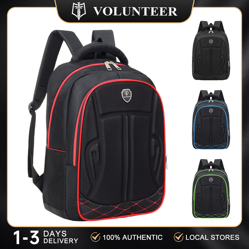 VOLUNTEER 18inch School Bag For Men and Women Waterproof Backpack TWO ...
