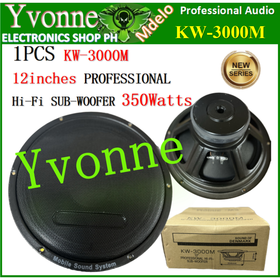 Yvonne SHOP KW-3000M PROFESSIONAL Hi-Fi SUB-WOOFER SPEAKR KW-3000 ...