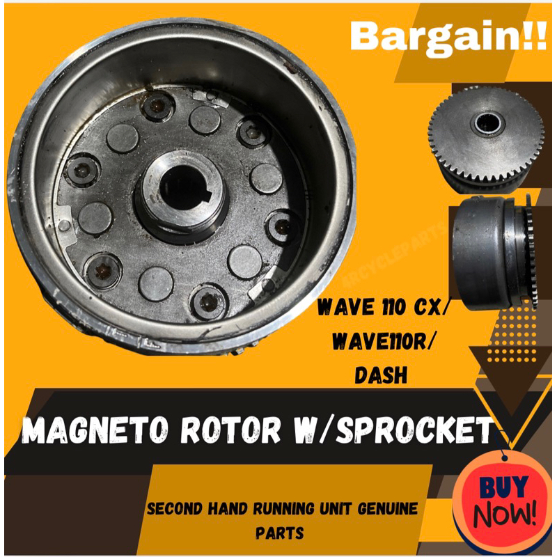 Wave Dash110 magneto rotor Secondhand genuine | Shopee Philippines
