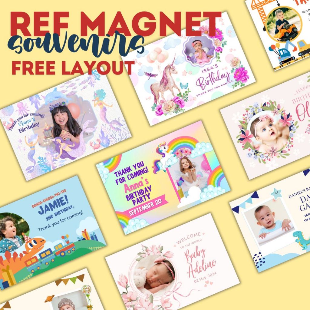 REF MAGNET SOUVENIRS - FREE LAYOUT! (MIN. 10PCS) | Shopee Philippines