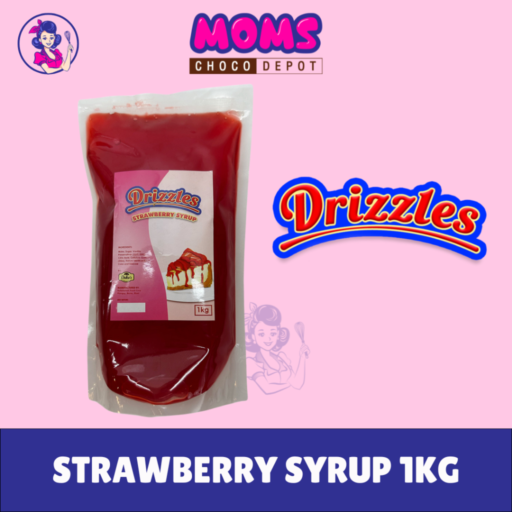 DRIZZLES Strawberry Syrup 200g/1KG | Shopee Philippines