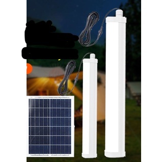 Led Light Tube Solar Panel Set 3Control Outdoor Waterproof with Solar ...