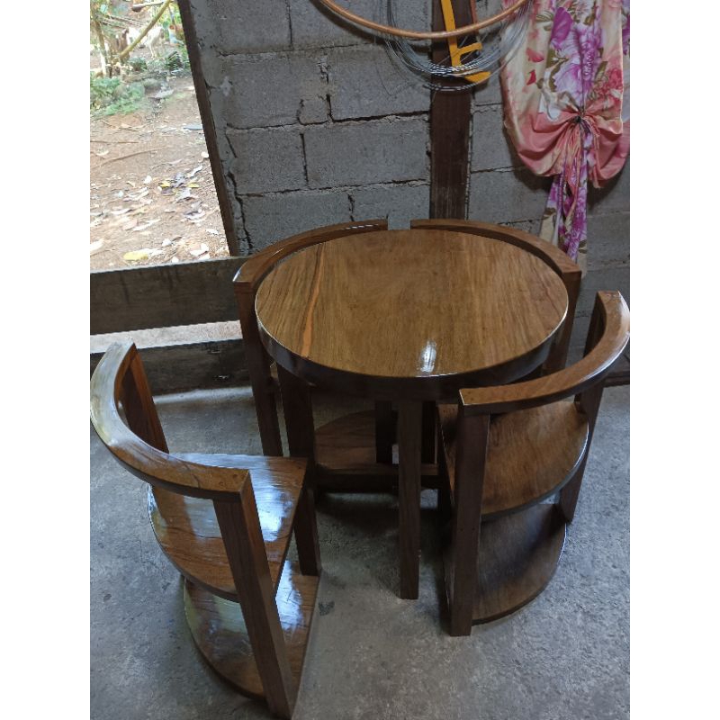 space saver coffee table DISMANTLE made of magkono wood | Shopee ...