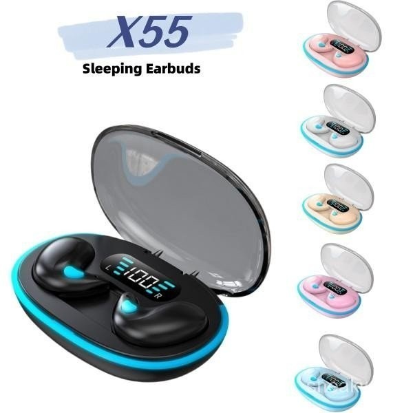 X55 Sleeping Earbuds Wireless Mini Headphones For Work TWS Bluetooth