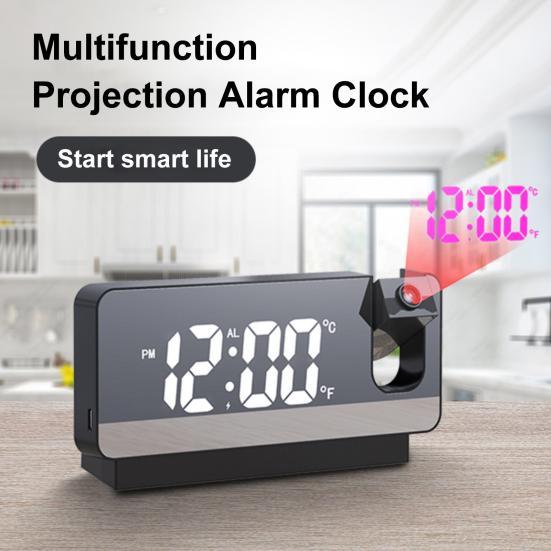 LED Digital Smart Alarm Clock Table Electronic Desktop Clocks USB Wake ...