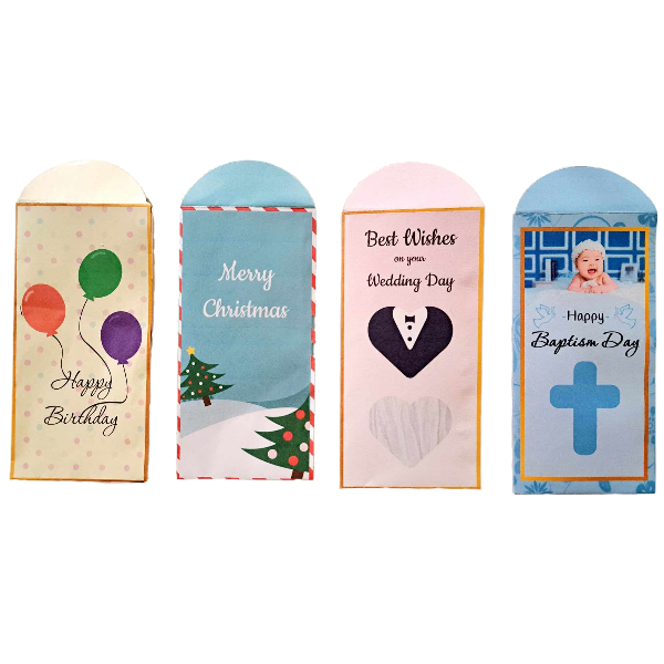 Customized Money Envelope 20 pcs per pack (For Christmas, Weddings