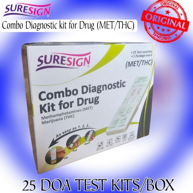 25pcs/Box MET/THC DOA URINE TEST KIT BY SURESIGN | Shopee Philippines