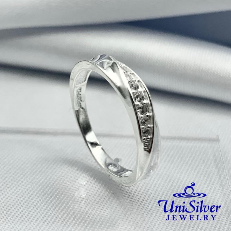 Unisilver 925 Slim Wedding Band Ring WRS10 1001 Shopee Philippines