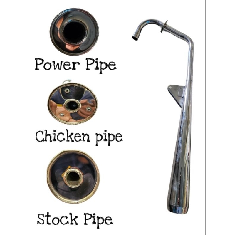 Stainless Pipe for TMX 125( Stock Pipe/Chicken Pipe/Power Pipe ...