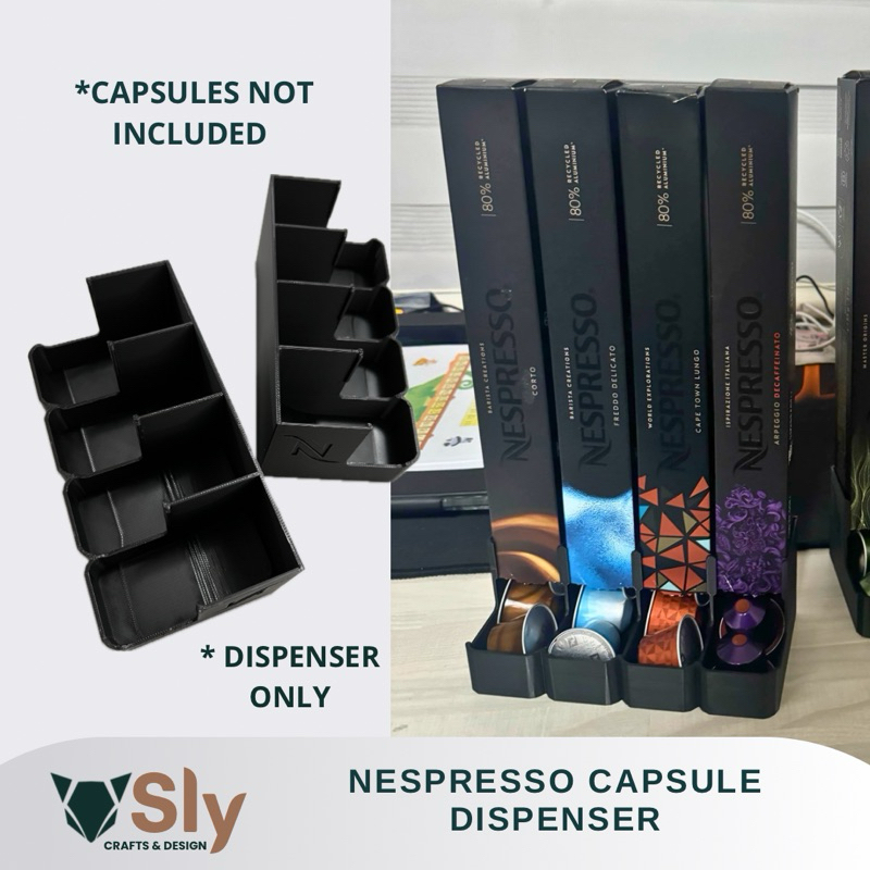 Nespresso Capsule Dispenser Holder Coffee Pod Storage Rack Organizer