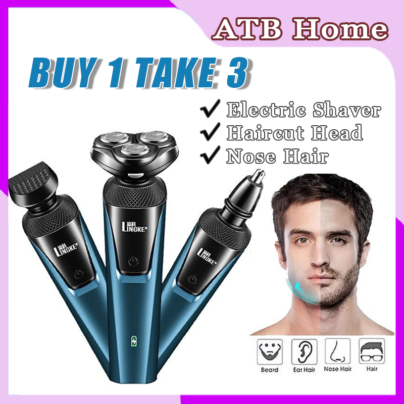 3 in 1 Shaver For Men Electric Shaver Rechargeable Razor Beard Trimmer ...
