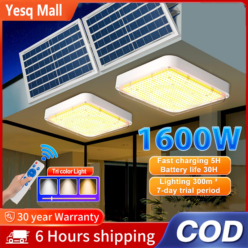 Solar ceiling light solar light outdoor waterproof 3 colors solar light ...