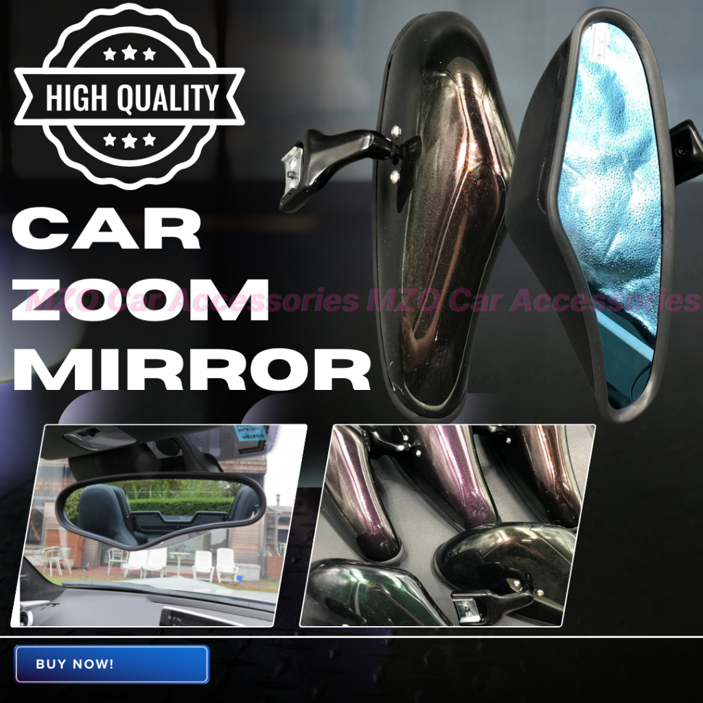 Universal Rear View Mirror Zoom Titanium Rear-View Racing Mirrors Two ...
