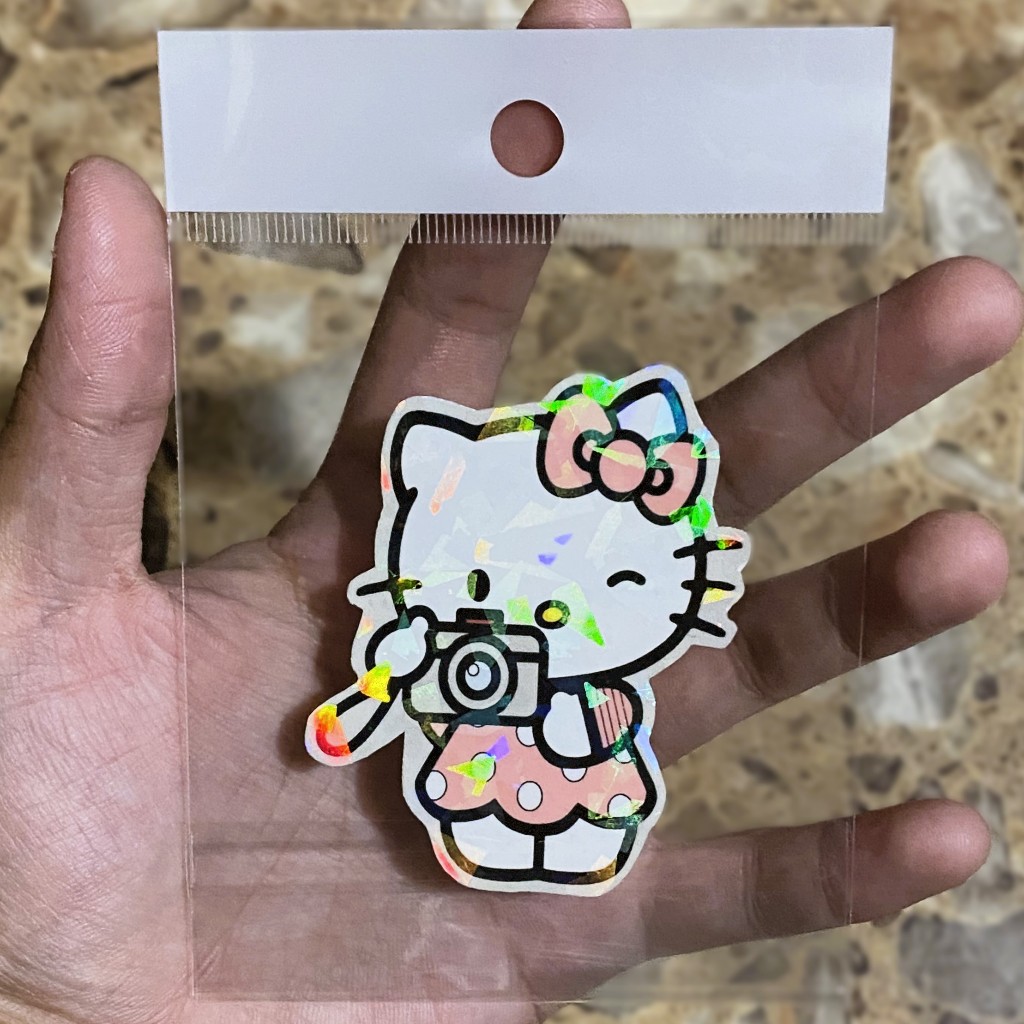 sticker hello kitty camera decals waterproof stickers decal laptop ...