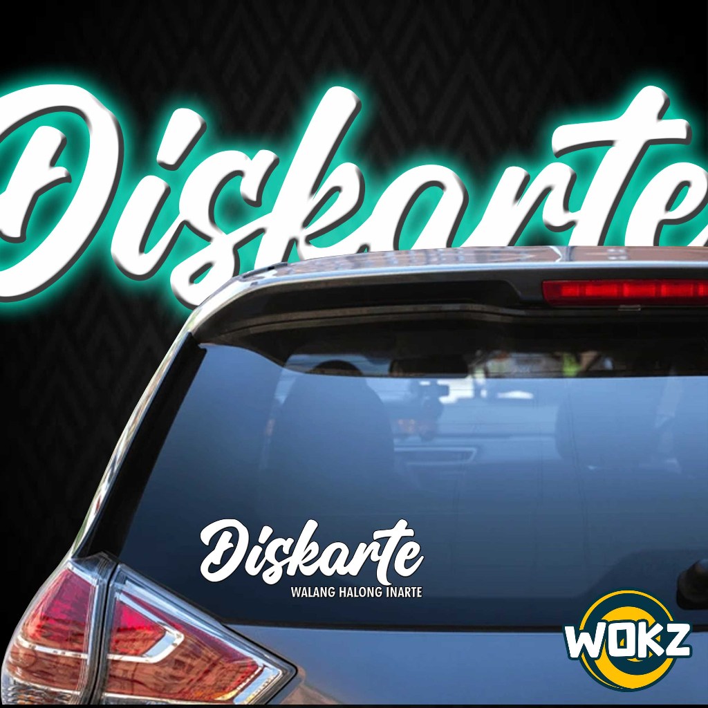 DISKARTE WALANG HALONG INARTE VINYL STICKER - MACHINE CUT | Shopee ...