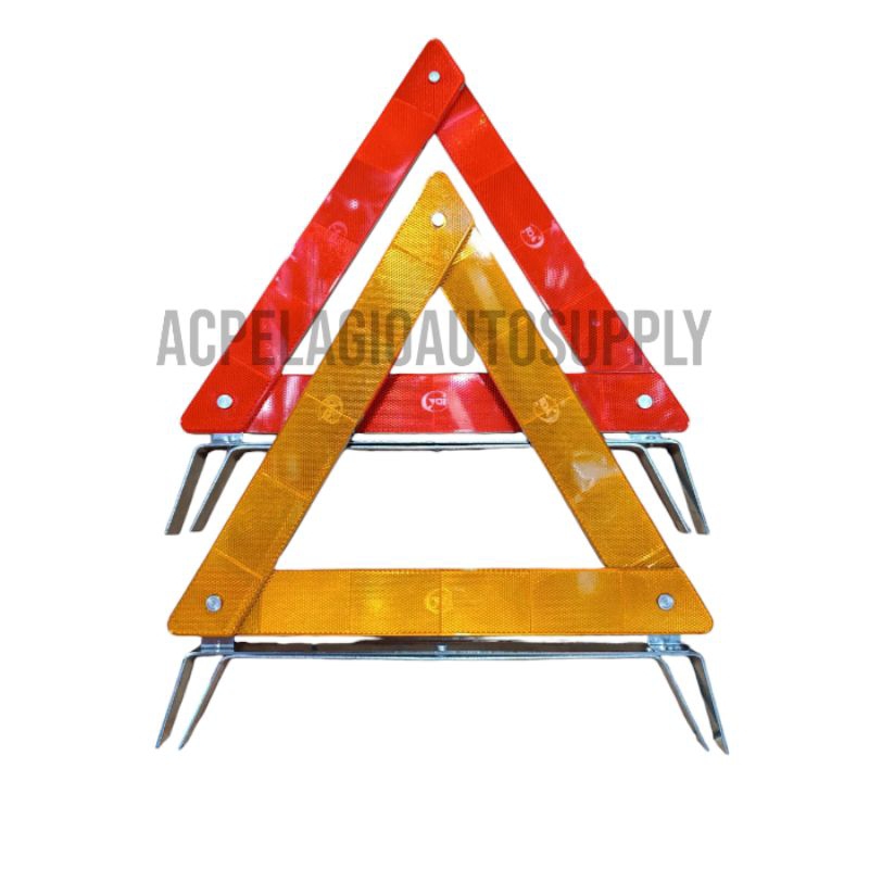EARLY WARNING DEVICE REFLECTORIZED TRIANGLE WARNING SIGN CAR SAFETY ...