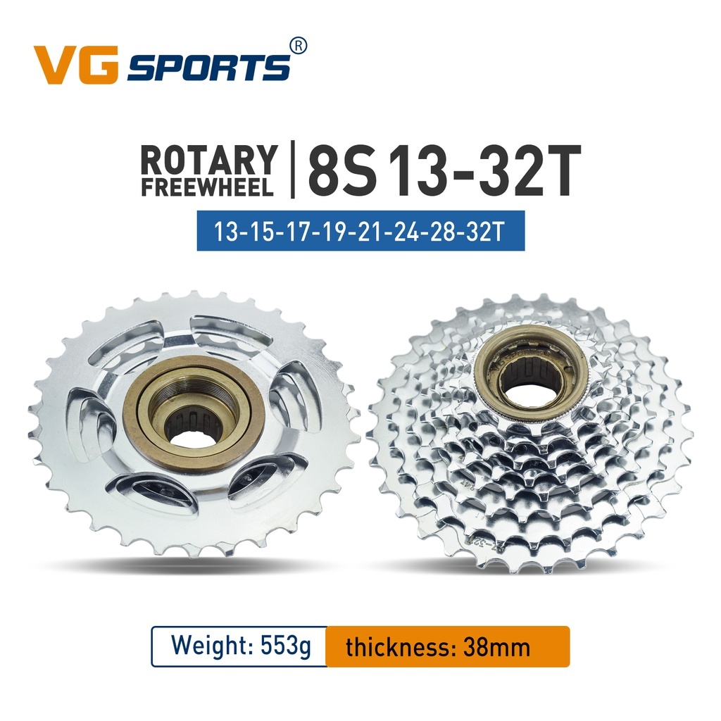 VG Sport Cogs 8/9 Speed Sprocket 13-32T Flutterwheel Alloy Spiral ...