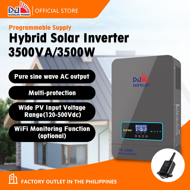 3.5KW 24V Hybrid Solar Inverter 3500W off-grid Inverter Built In 110A ...