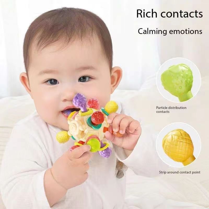 Lansite Soft ball teether toys rattles educationa' development hand ...