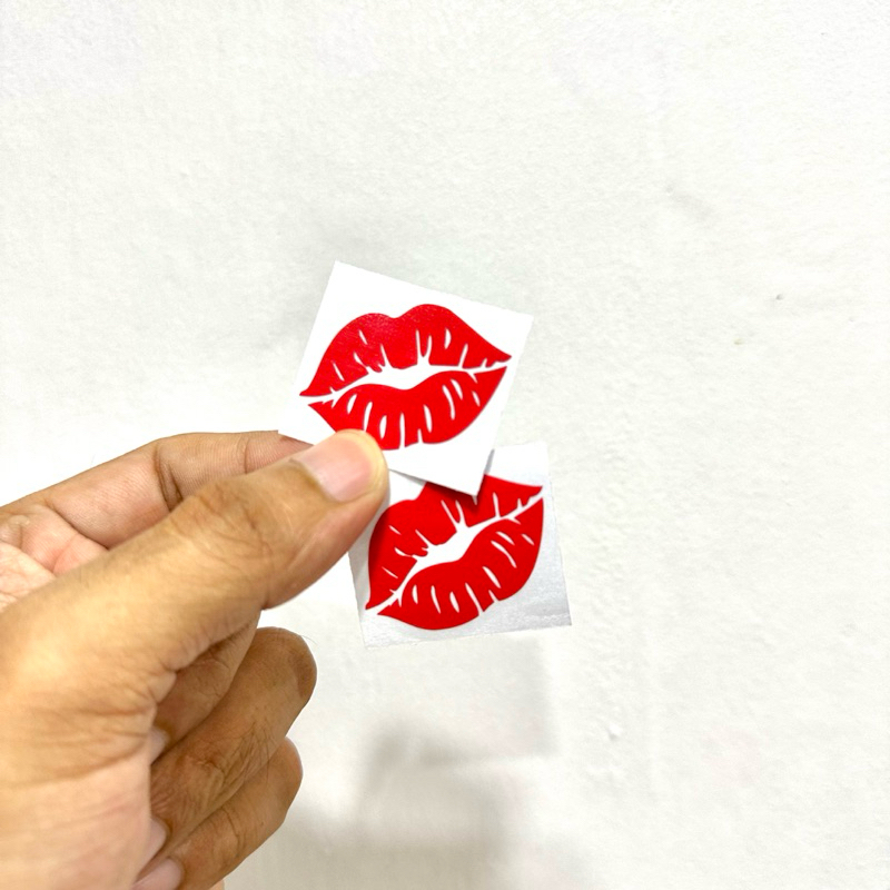 Kiss Mark Sticker Decals Cutout Vinyl Waterproof (1pc) | Shopee Philippines