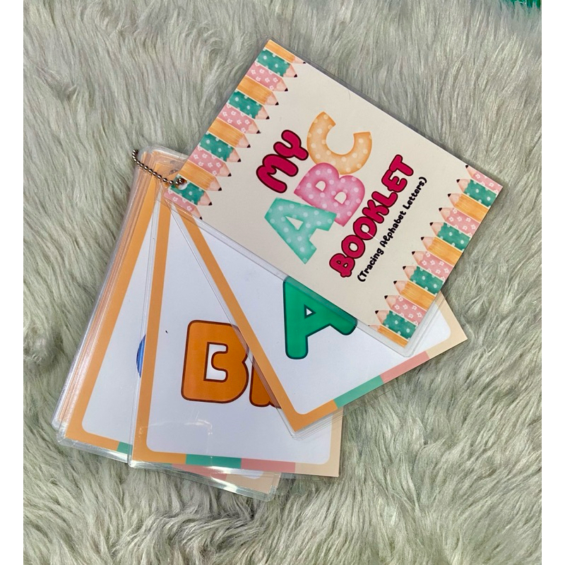 Kids Alphabet Booklet - Laminated And Writable | Shopee Philippines