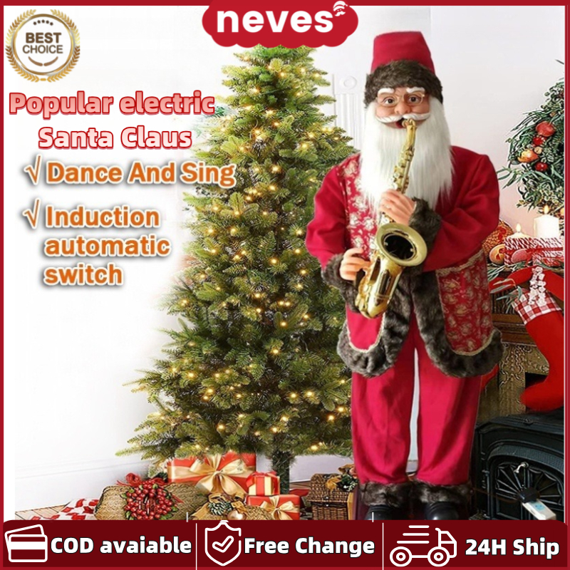 Neves High quality Santa Claus doll singing and dancing musical ...