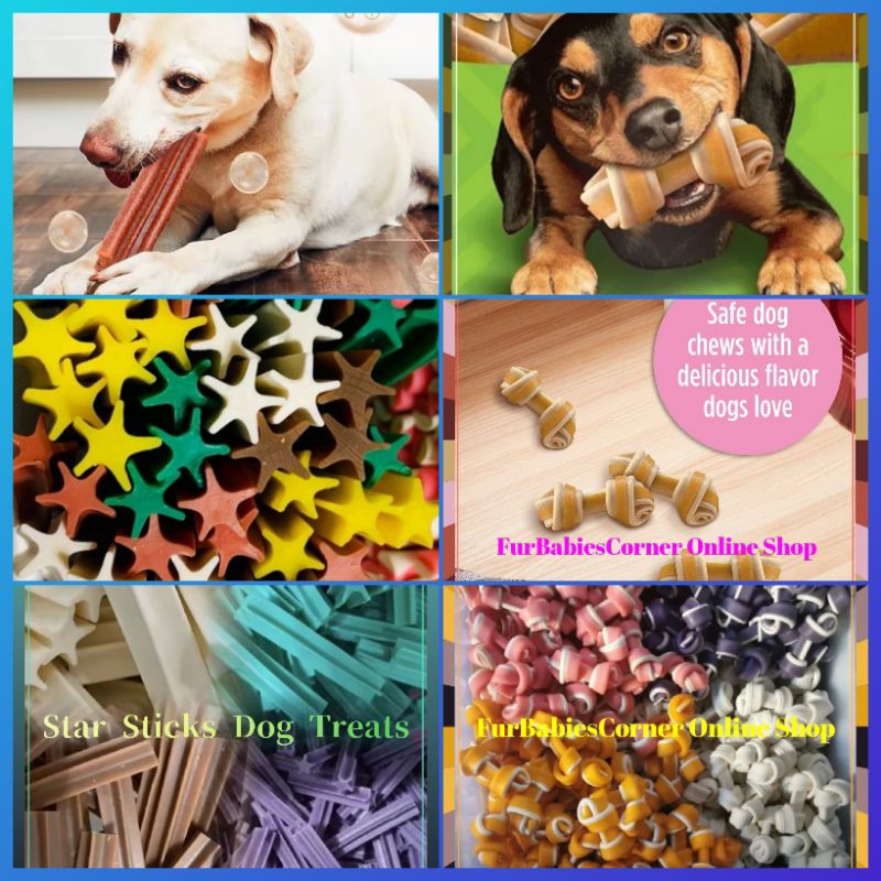 Knot Bone Dog Treats Star Sticks Assorted Flavor Dental Knotted Treats  For Dogs Small (PER PIECE)