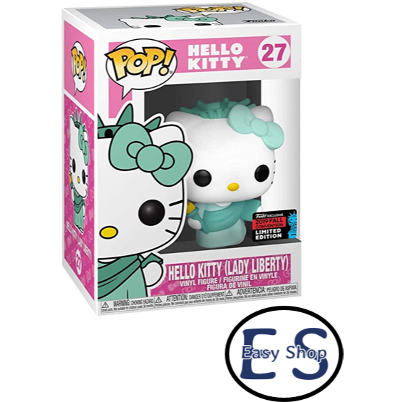 Hello Kitty Lady Liberty 27 Funko Pop Fall Convention Exclusive