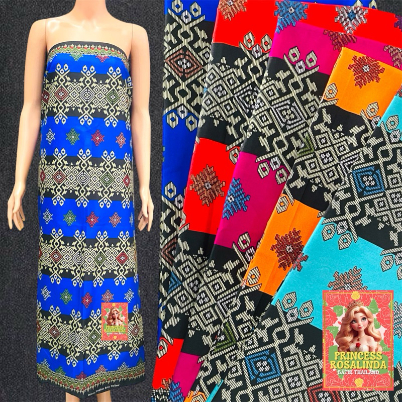 Malong Princess Rosalinda Batik Ethnic Tribal Landap Design Double Size ...