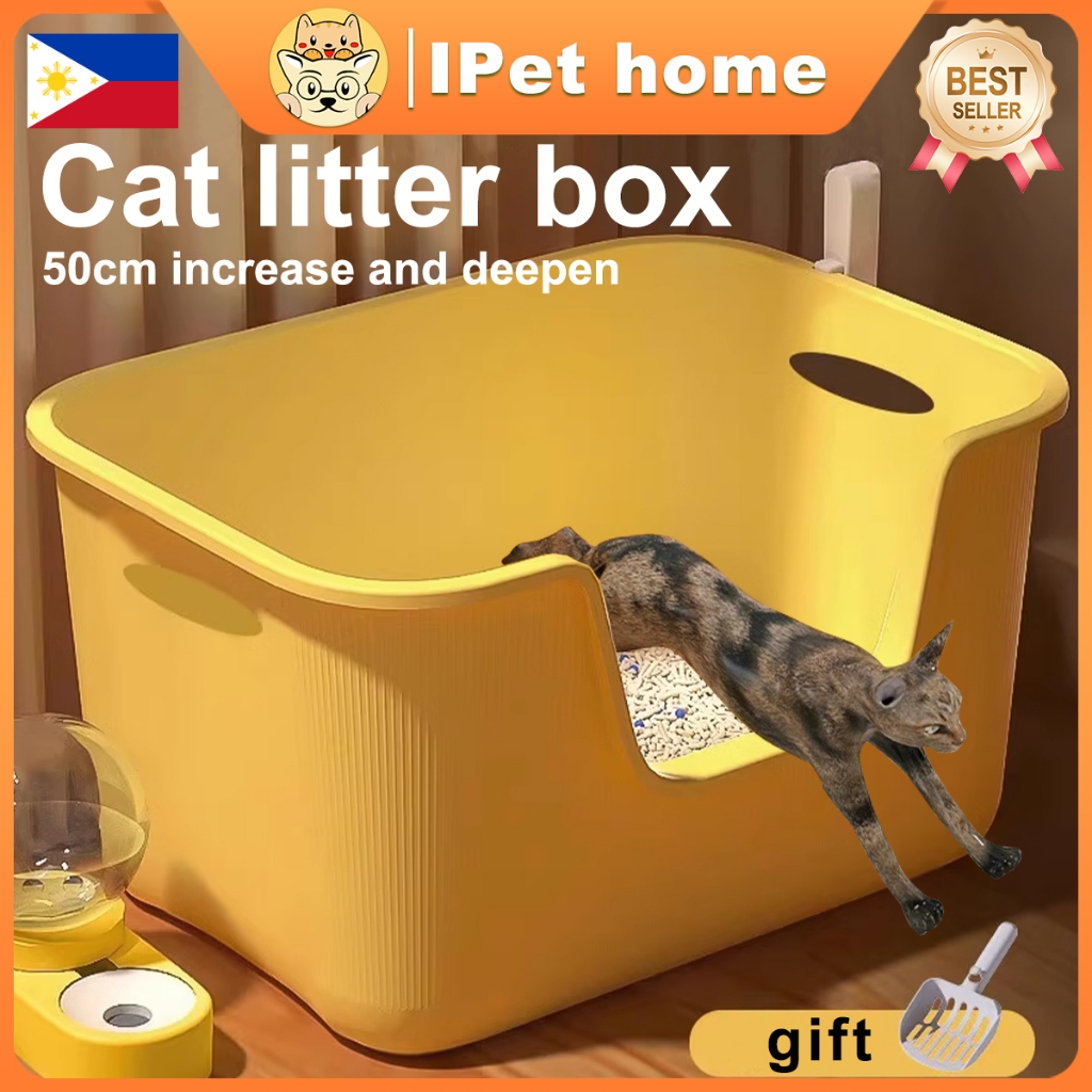 Handheld Big Cat Litter Box Large Bed With Scoop Cats Toilet Kitty  Deodorization leakage prevention