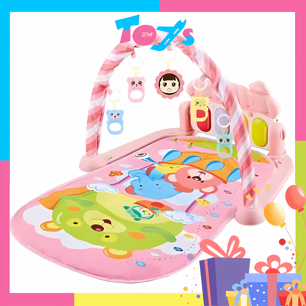 Gift Set Baby Music Piano Keyboard Play Rack Kids Early Education Gym ...