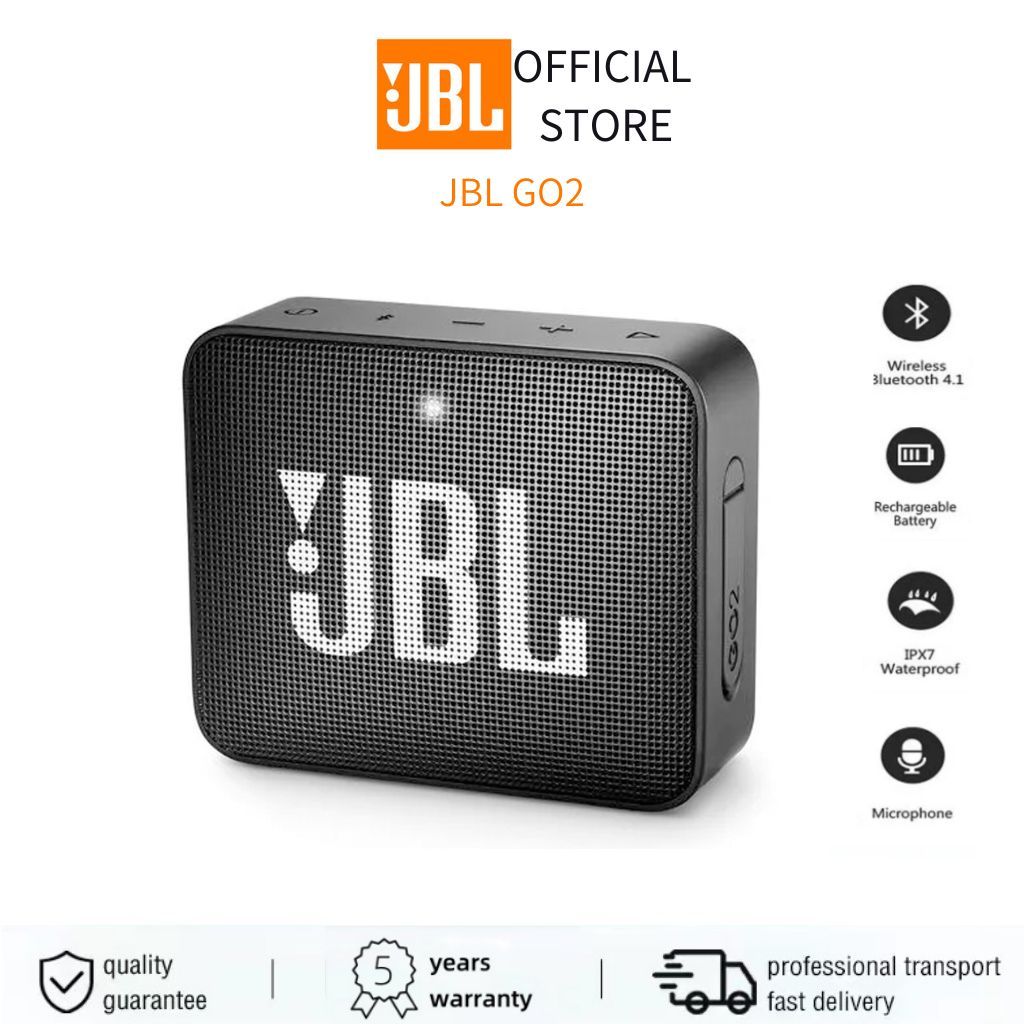 JBL GO 2 Portable Mini Bluetooth Speaker Pro Sound Waterproof Wireless ...