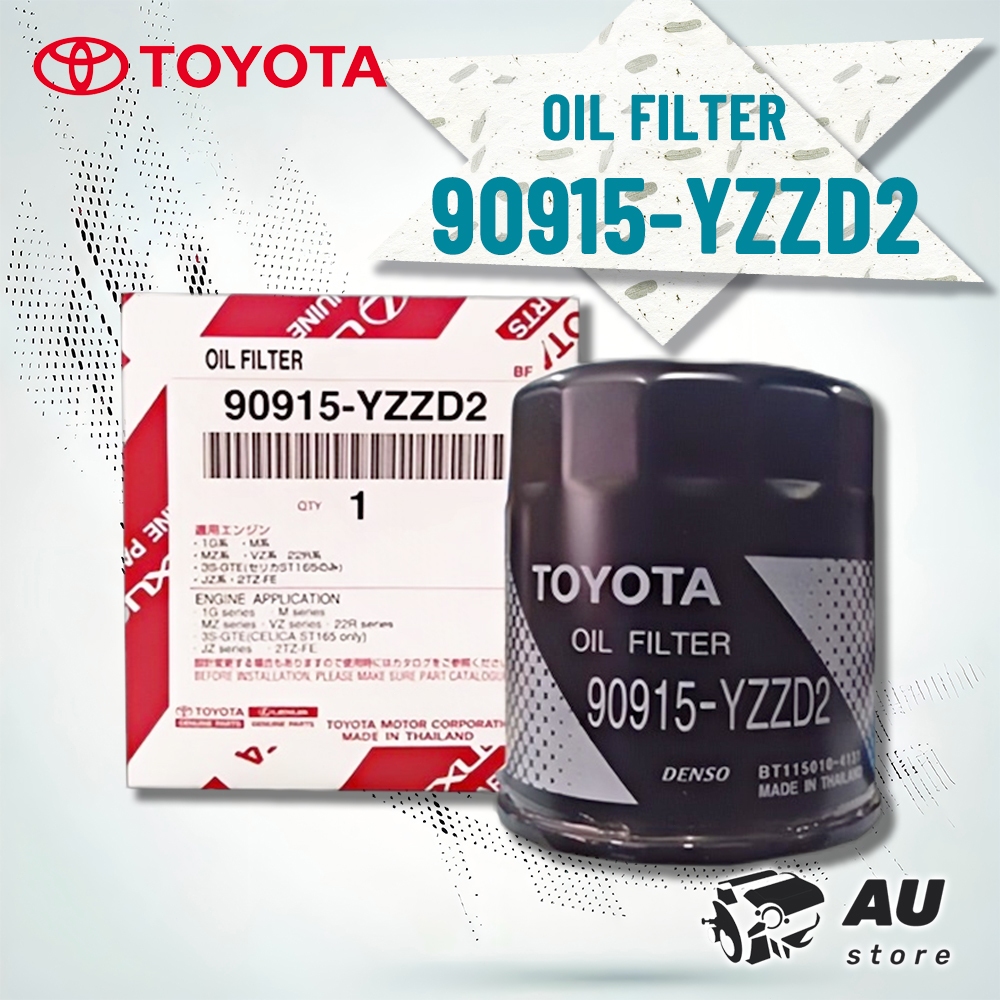 Toyota Oil Filter 90915-YZZD2 for Hilux Hiace Fortuner Innova | Shopee ...