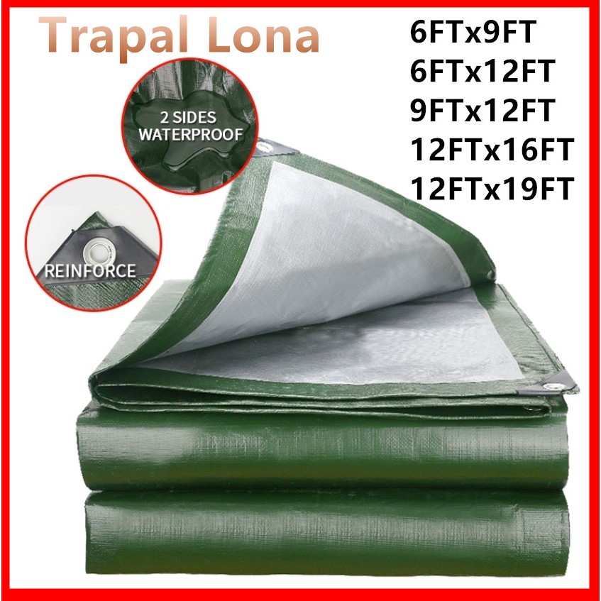 Trapal waterproof makapal Canopy outdoor tarpaulin tolda size 9ft x ...