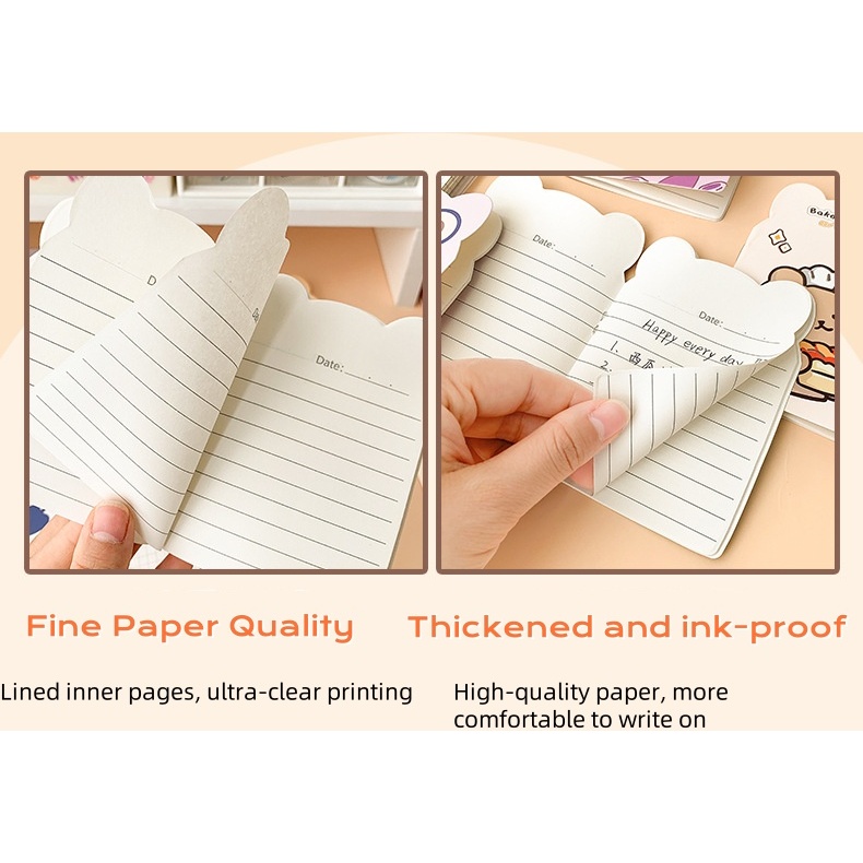 Cartoon Notebook Mini A6 Cute Creative Design Small Notepad pocket ...