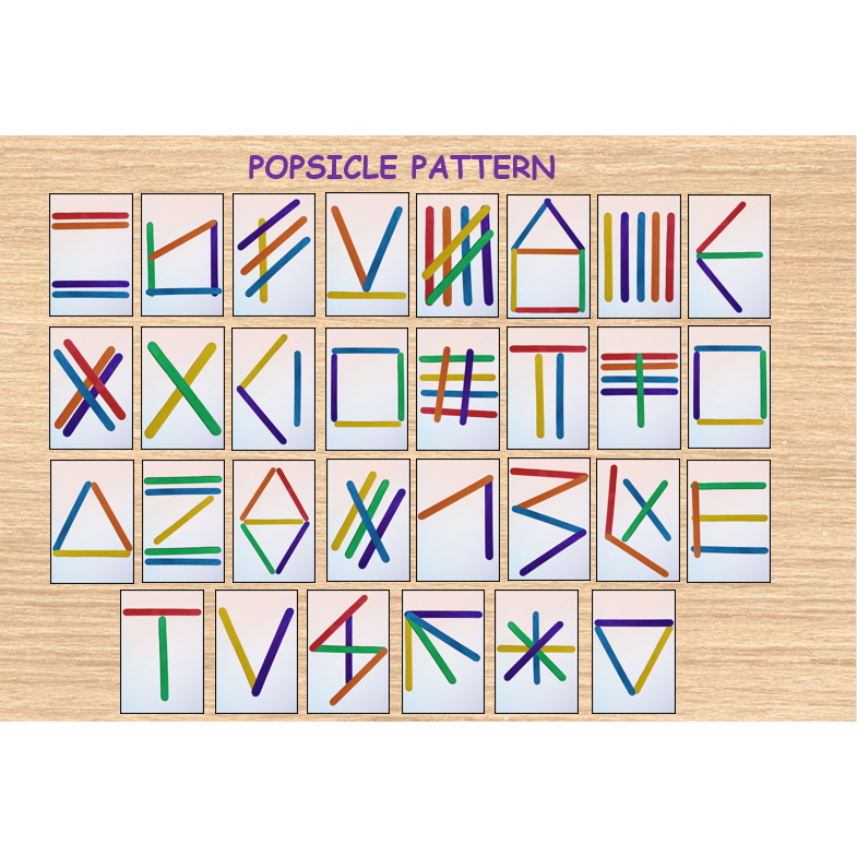 POPSICLE STICK PATTERN / Learning activity for kids | Shopee Philippines