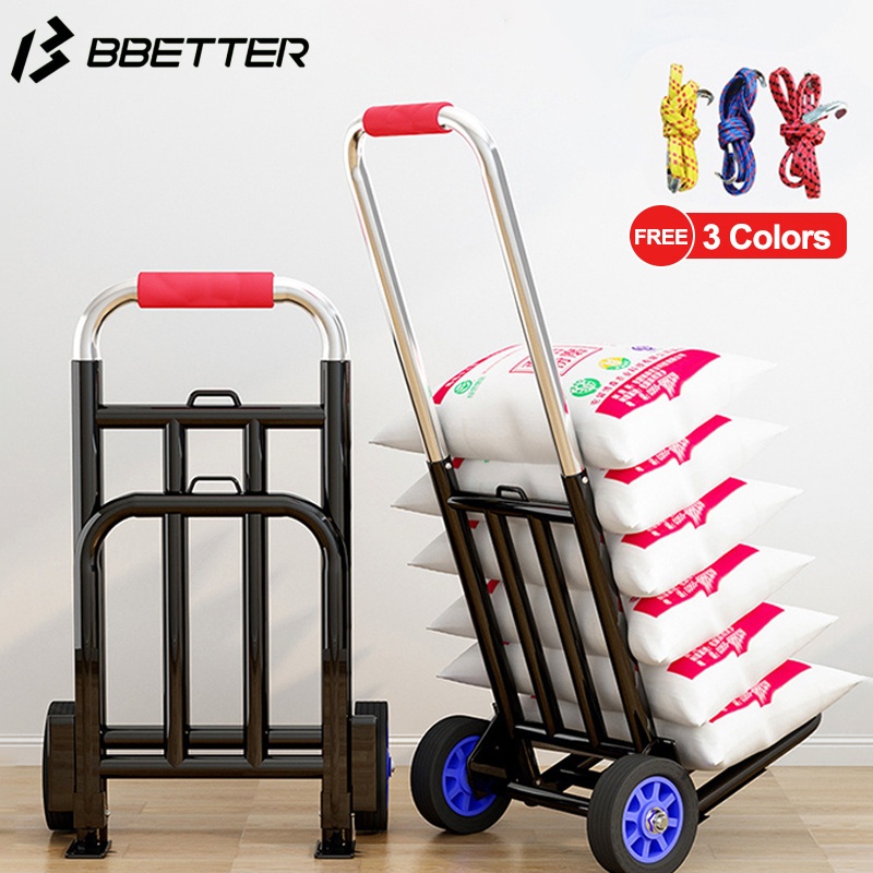 [Free 3 Ropes] Trolley Cart Multifunction Foldable Shopping Cart ...