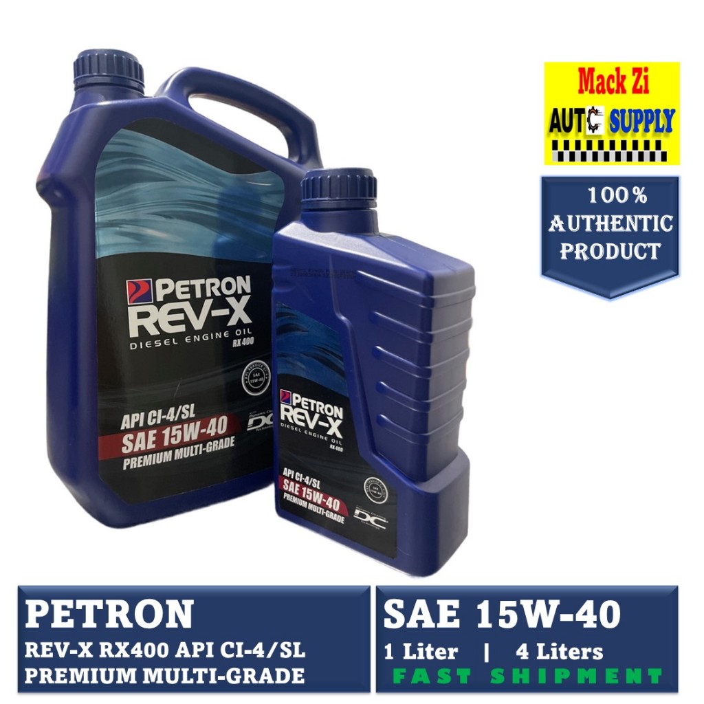 Petron Rev-X RX400 Premium Multi-Grade Diesel Engine Oil (Trekker) SAE ...
