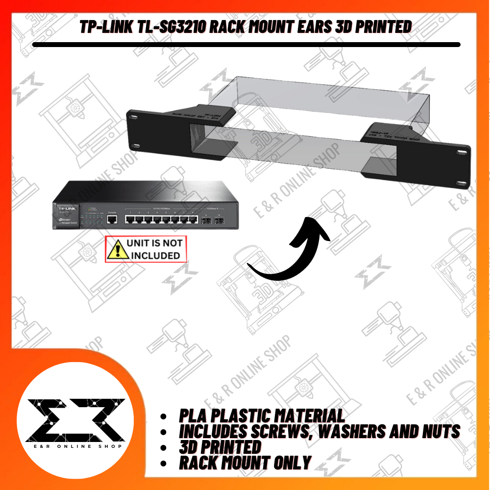3D Printed Rack Mount Ears for TL-SG3210 | Shopee Philippines