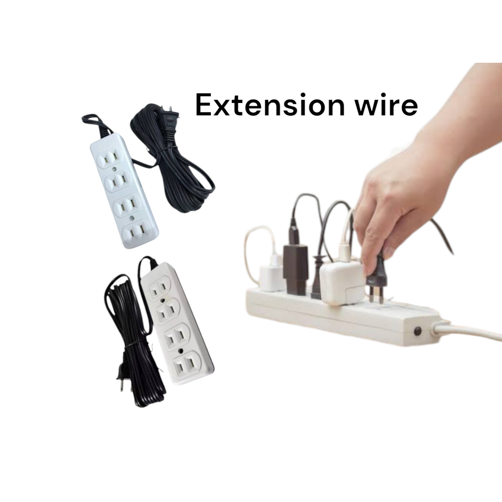EXTENSION WIRE POWER CORD SOCKET 5 METER LONG WITH 2,3,4 SOCKETS ...