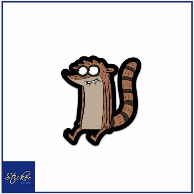 Regular Show Rigby Anime Waterproof Vinyl Sticker | Shopee Philippines
