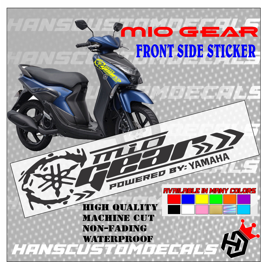 Mio Gear Front Side Sticker Design 1 | Shopee Philippines