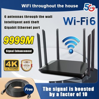 smart dual band wifi router 1200Mbps WiFi 6 5g internet wireless ...