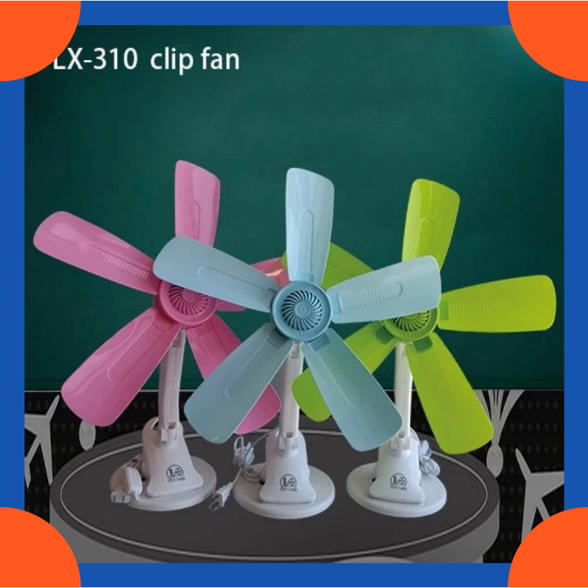 LX 310 portable large five-blade fan electric mini clip fan ceiling fan ...