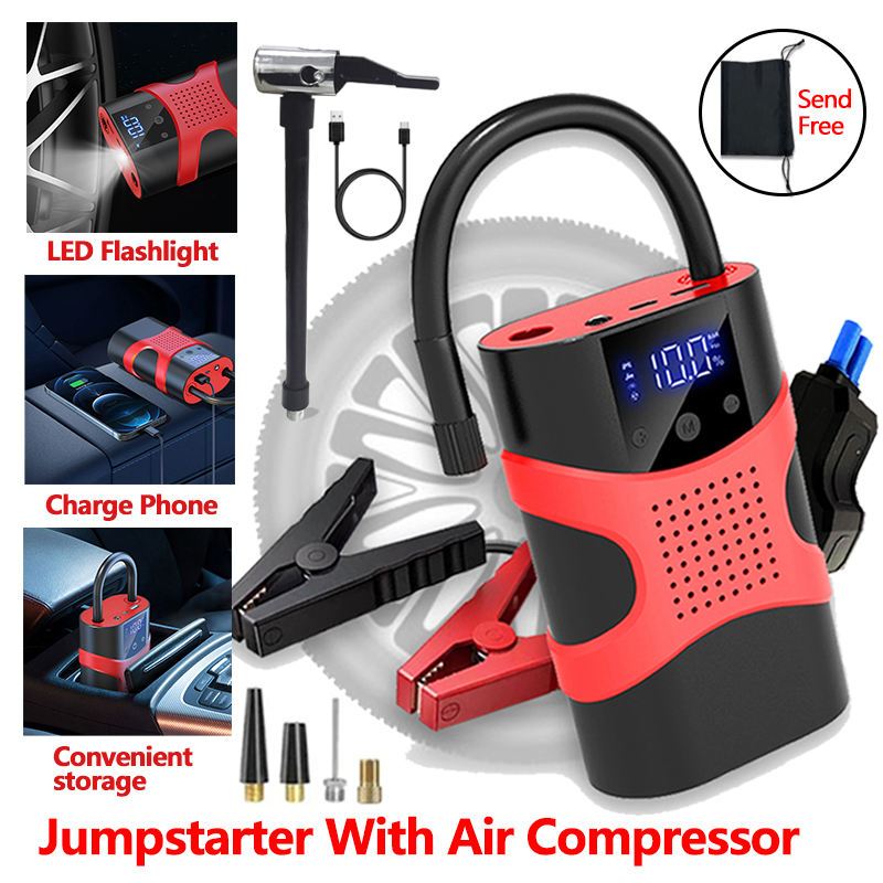 99800mAh Car Jump Starter With Air Pump Portable Jump Starter For Car