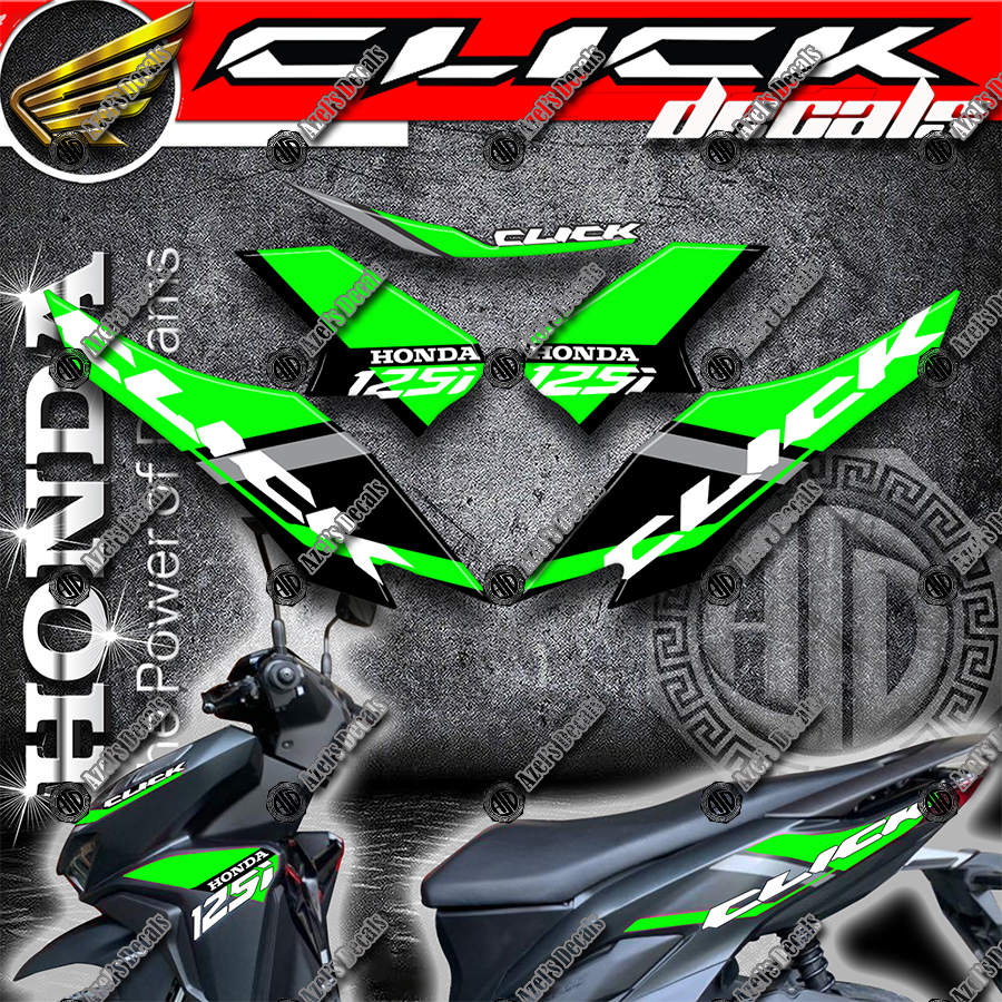 Honda Click 125i v2 decals sticker for motorcycle parts and accessories ...