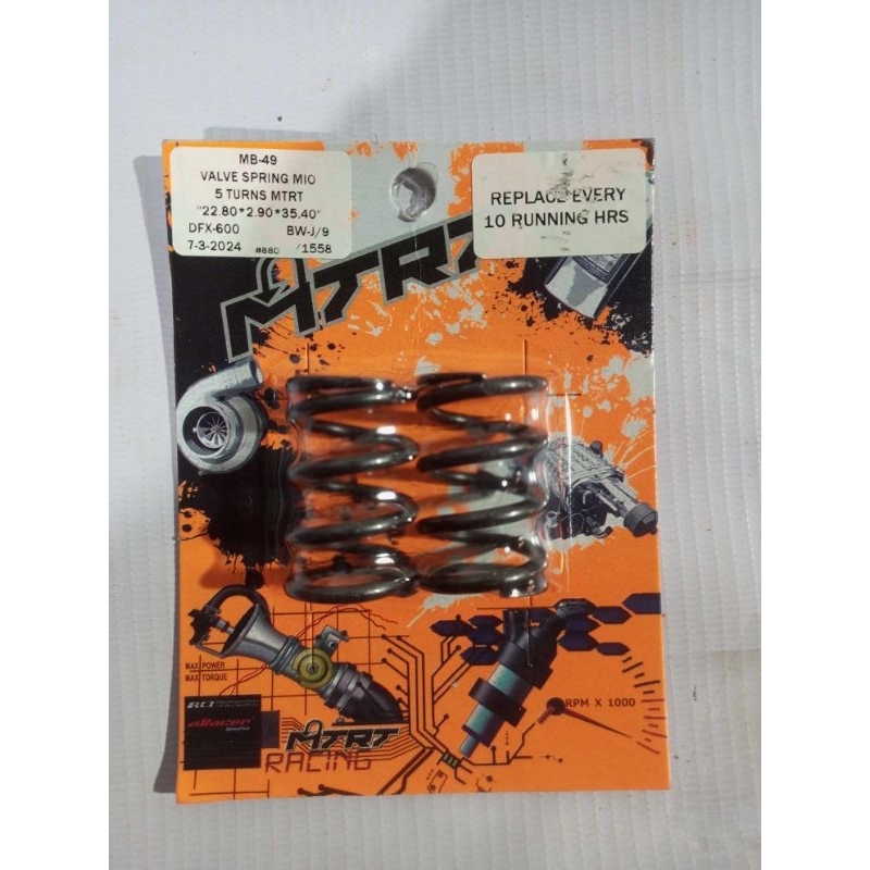 MTRT VALVE SPRING MIO SPORTY SOULTY 5 TURNS / 6 TURNS | Shopee Philippines