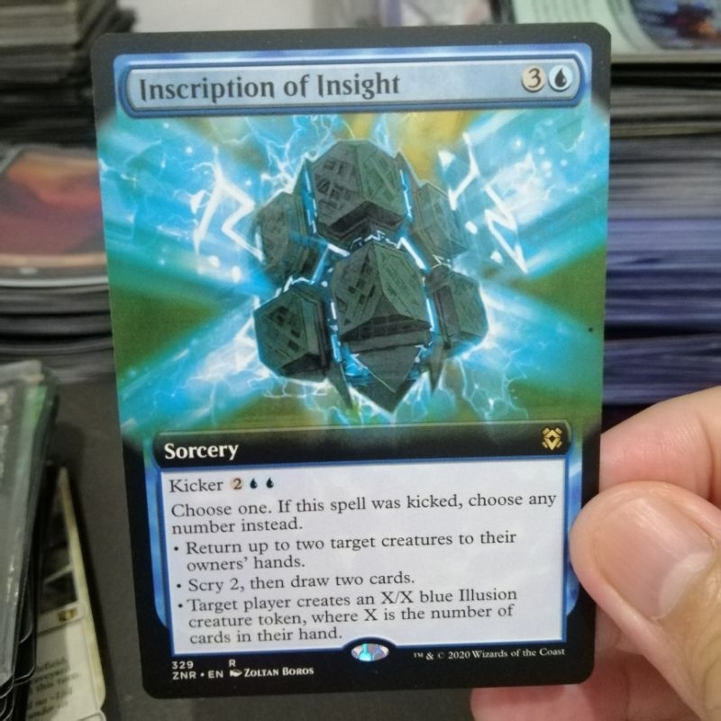 1 EA Inscription of Insight ZNR MTG card magic the gathering | Shopee ...